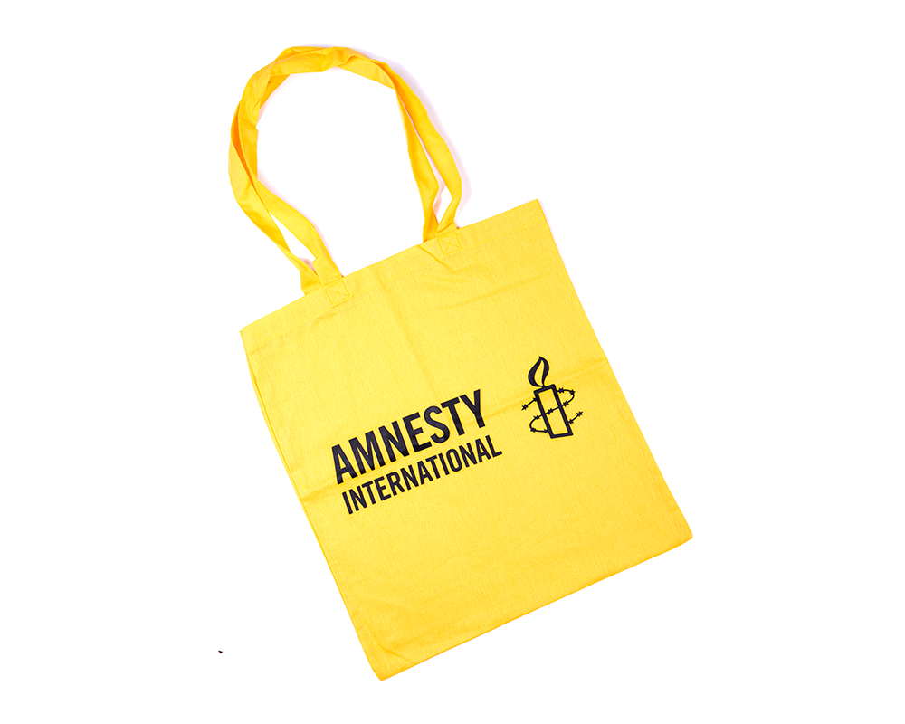 Sac en coton Amnesty jaune